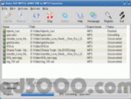 Amor AVI MPEG WMV RM to MP3 Converter screenshot